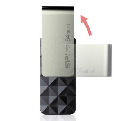 6. Pendrive Silicon Power Blaze B30 64GB USB 3.1 schwarz (SP064GBUF3B30V1K)