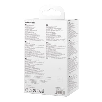 11. Baseus GaN3 Pro Schnellladegerät GaN 2 x USB Typ C / 2 x USB 65W PD, QC4.0+, AFC, PPS + Kabel USB Typ C - USB Typ C 1m schwarz (CCGP040101)