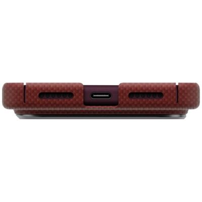 4. Uniq Keva EDGE Magclick Ladehülle für iPhone 18 Pro Max / 17 Pro Max – Rot