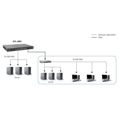 3. LevelOne GTL-2881 Managed Network Switch L3 Gigabit Ethernet (10/100/1000) Grau