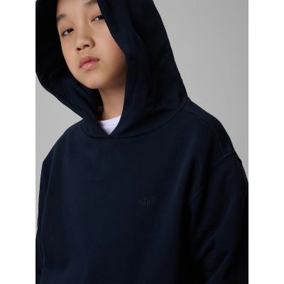 14. Jungen-Sweatshirt mit Kapuze, offen, 4F 4FJWMM00TSWSM1860-31S