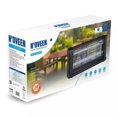 2. NOVEEN IKN30 Schwarze Insektenvernichtungslampe 2x15 Watt
