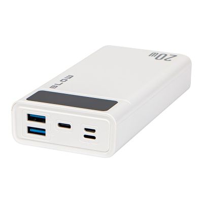 4. BLOW Powerbank 20000 mAh QC+PD 20 W + Lightning White PB20E