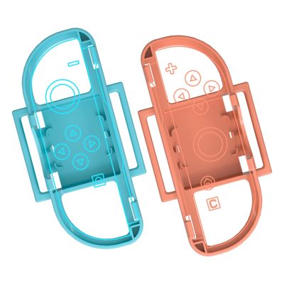 21. Nintendo Switch 15-in-1 Familien-Zubehörpaket 2 – Orange-Blaues Set