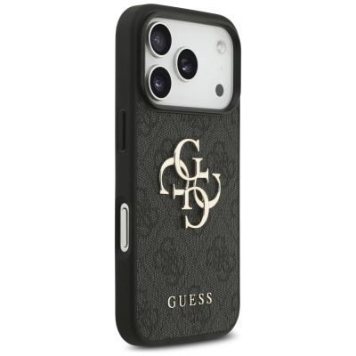 4. Guess 4G Big Logo Hülle für iPhone 17 Pro / 18 Pro - Schwarz