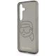 6. Karl Lagerfeld Strasssteine Karl Kopf Logo Samsung Galaxy S25 Hülle Schwarz