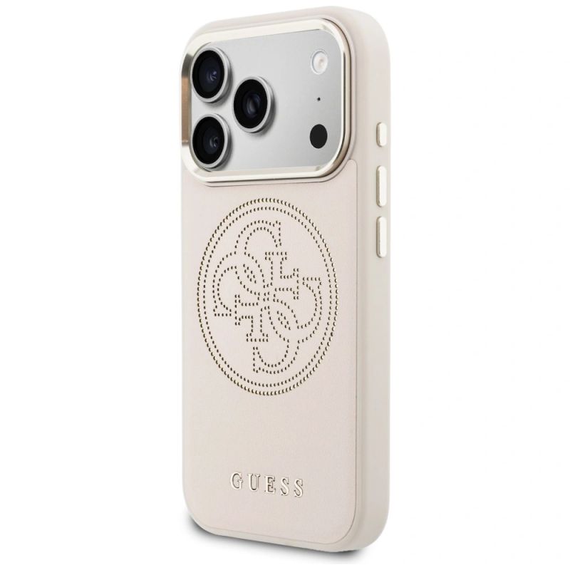 2. Guess Perforierte 4G MagSafe Hülle für iPhone 17 Pro – Pink