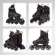 19. Meteor L 38-43 Buzzy Rollschuhe Schwarz/Gold