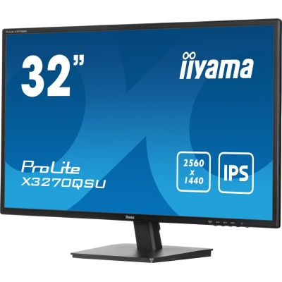 19. iiyama ProLite X3270QSU-B1 Monitor 81,3 cm (32") 2560 x 1440 px Wide Quad HD LED Schwarz