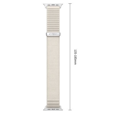 3. Tech-Protect NylonLoop Armband für Apple Watch 40 / 41 / 42 mm – beige