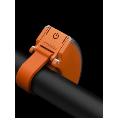 10. BOOKMAN Curve Frontlicht 220lm orange Fahrradlampe