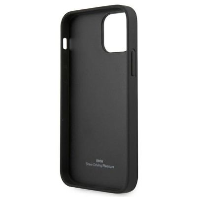 7. BMW Leather Curve Perforate Case für iPhone 12 mini – Schwarz