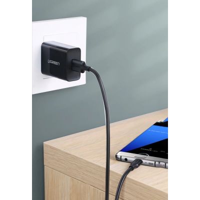 3. Ugreen US184 20882 USB-A 3.0 / USB-C 3A Kabel 1m - Schwarz