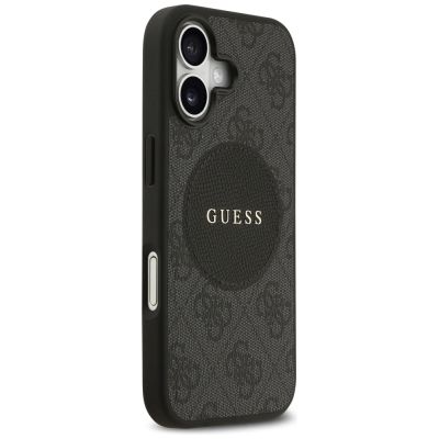 4. Guess 4G Circle Classic Logo MagSafe Hülle für iPhone 17 - Schwarz