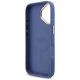 7. Guess 4G Strass Logo & Big Strap Metal Buttons MagSafe Case für iPhone 17 - Blau
