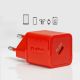10. SBS TETRGAN1C20R 20W GaN-Netzwerkladegerät mit Power Delivery – rot