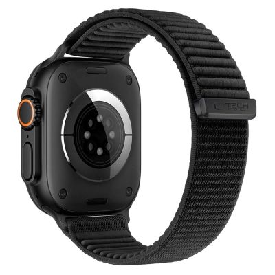 2. Tech-Protect NylonLoop Armband für Apple Watch 40 / 41 / 42 mm – Schwarz