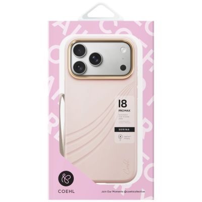 4. Uniq Coehl Serina Magnetische Ladehülle für iPhone 18 Pro Max / 17 Pro Max – Pink