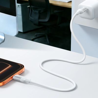 8. Joyroom S-A62 Lively Series 3A Schnelllade-Datenkabel (USB-A auf Typ-C) 1,2 m – Weiß