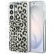 Guess IML Leopard Print Dreieckige MagSafe Hülle für Samsung Galaxy S26 Ultra - Schwarz