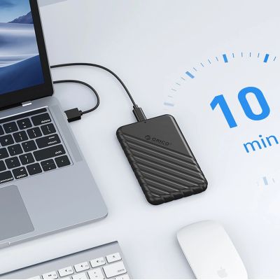 3. Orico 25PW1C-C3 2,5" HDD/SSD USB-C 3.1 6Gb/s Laufwerk - Schwarz