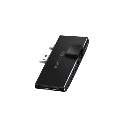 Terratec CONNECT Pro2 Kabelgebundenes USB 3.2 Gen 1 (3.1 Gen 1) Typ-A-Kabel Schwarz