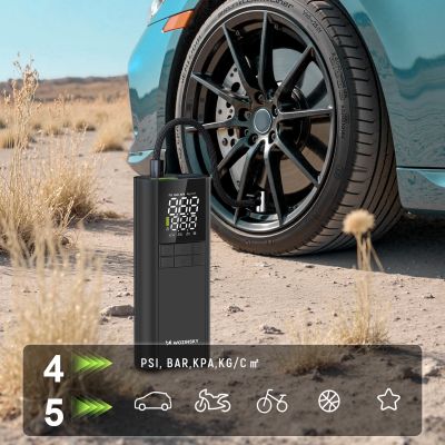 10. Wozinsky WPEP-8000 Kompressor, elektrische Pumpe, 8000-mAh-Powerbank, Taschenlampe – schwarz