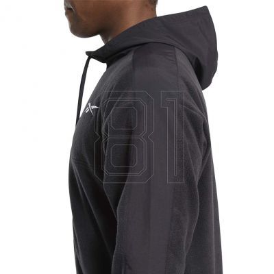 5. Reebok Workout Ready Fleece-Hoodie mit durchgehendem Reißverschluss M FS8450