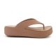 6. CROCS GATAWAY PLATFORM FLIP MILK CHOCOLATE 209410-2JJ