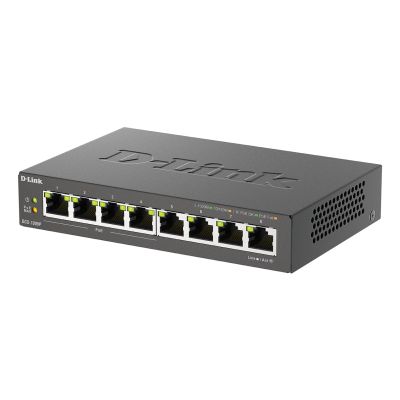 4. D-Link DGS-1008P/E Netzwerkkabel, unmanaged L2 PoE-Unterstützung, Schwarz