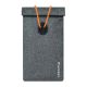 2. Wozinsky WPB-R12 RFID-blockierende Handyhülle mit Klappe und Trageband, 21,5 x 12 cm – Grau