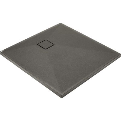 Quadratische Duschwanne aus Granit, 80 x 80 cm