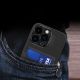 6. Leder Stand Case Hülle für iPhone 14 Pro Cover Card Wallet mit Ständer schwarz