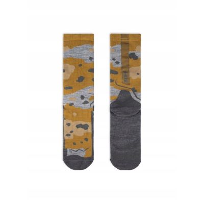 3. Buff Merino Leichtgewicht Crew Socken LWC2 Umber Khaki L Socken
