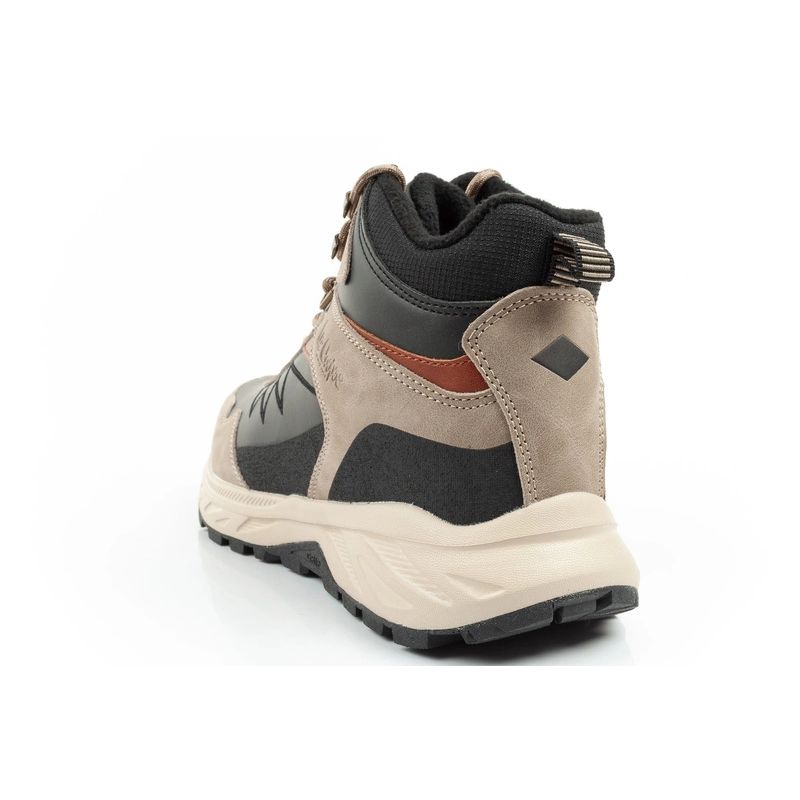 5. Lee Cooper Herren Winter-Wanderstiefel, isoliert, hochknöchelhoch, beige, schwarz