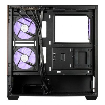 2. Cooler Master Elite 690 Midi-Tower aus Holz, Schwarz