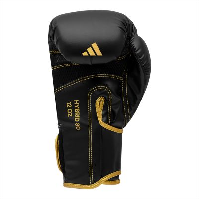 14. adidas HYBRID 80 ADIH80 Boxhandschuhe schwarz gold
