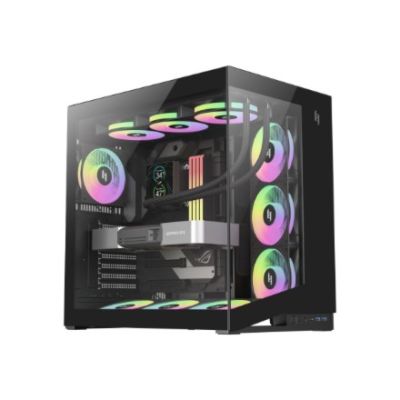 16. GameMax NEX C56 BK Midi-Tower-Computer-Sicherheits- und Halterungssystem Schwarz