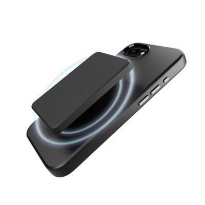 4. Puro Icon Mag Pro MagSafe Silikonhülle für iPhone 16e/17e – Schwarz