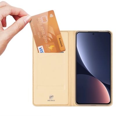 2. Dux Ducis Skin Pro Hülle Xiaomi 13 Flip Card Wallet Gold Ständer