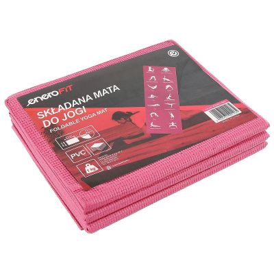 10. Faltbare Yogamatte 1700x600x5MM Rosa Enero Fit