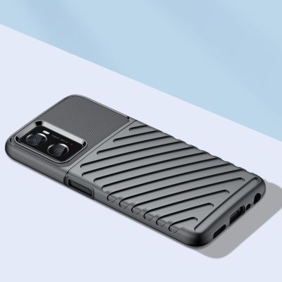 8. Thunder Case flexible gepanzerte Hülle für Oppo A76 / Oppo A36 / Realme 9i schwarz