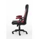 7. Raptor Gaming 437764 Gaming-Stuhl, gepolsterter Sitz, Schwarz, Rot