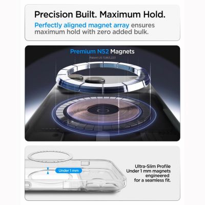 10. Spigen Ultra Hybrid MagSafe Hülle für iPhone 18 Pro / 17 Pro – Weiß