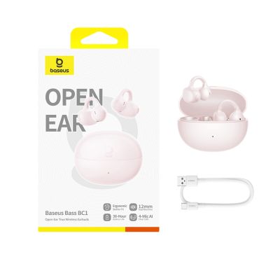 7. OWS Baseus Bass BC1 Ohrhörer mit Clip – Pink
