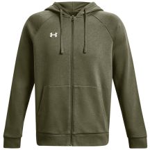 Herren-Sweatjacke Under Armour Rival Fleece FZ Hoodie Khaki 1379767 390