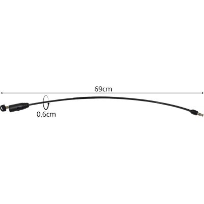 13. Fahrradschloss mit Schlüssel 0,6 x 65 cm Schwarz XQMAX