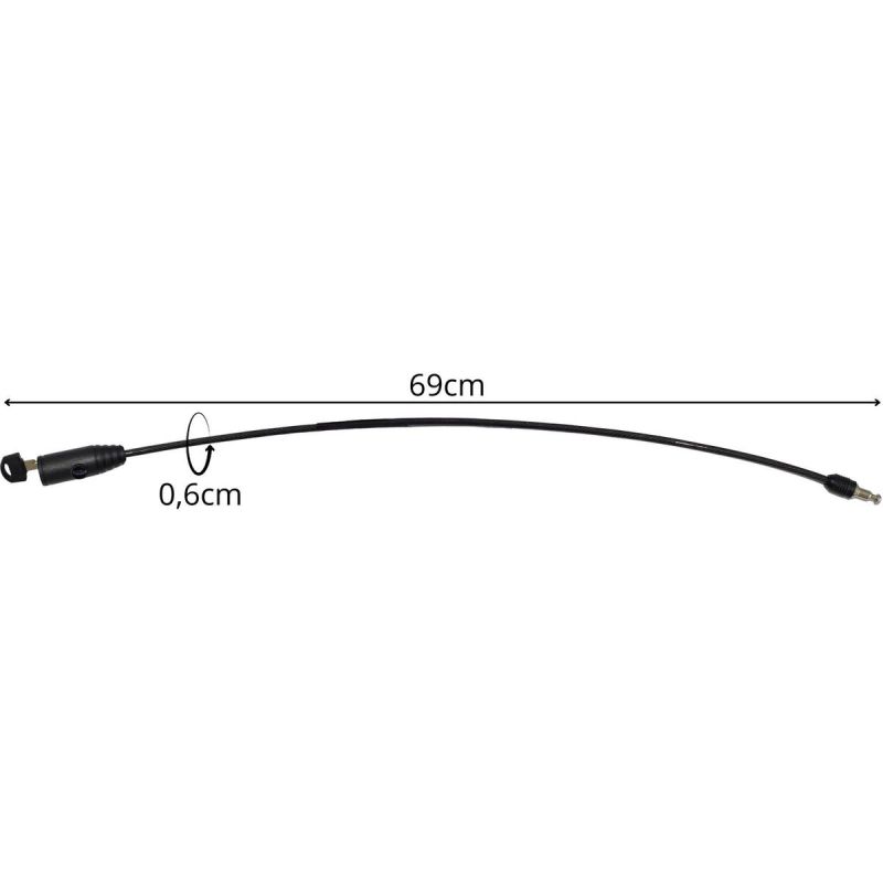 13. Fahrradschloss mit Schlüssel 0,6 x 65 cm Schwarz XQMAX