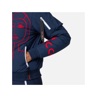 11. Rossignol W Yety Fleece Bomber Jacket Jkt blau