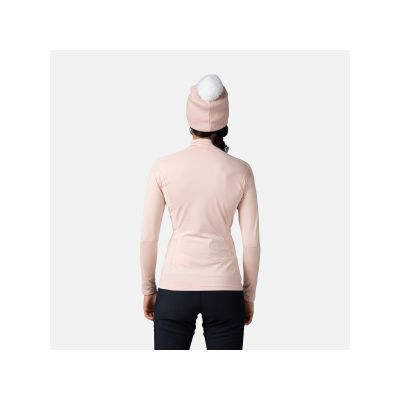 4. Rossignol W Classique rosa Sweatshirt mit 1/2-Reißverschluss